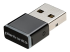 HP Poly BT600 - Bluetooth-adapter voor koptelefoon, koptelefoon - Linkerhoek